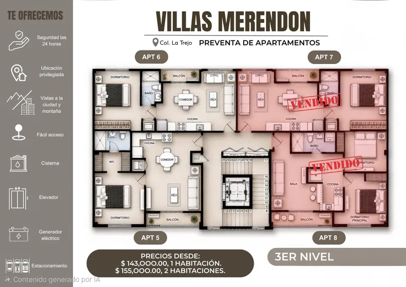 Foto 3 de Preventa de Apartamentos , Villas del Merendon, San Pedro Sula