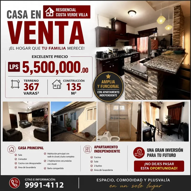 Foto 8 de Casa en Costa Verde Villa, san pedro sula, Honduras, San Pedro Sula